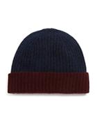 The Mens Store At Bloomingdales Color Block Cashmere Cuff Hat
