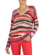 Gerard Darel Erika Oversized Striped Linen Sweater
