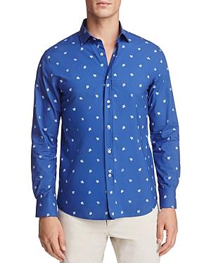 Vilebrequin Spaced Out Turtle Long Sleeve Button-down Shirt