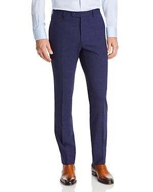 Ohn Varvatos Star Usa Street Wool-linen Tonal Plaid Slim Fit Suit Pants