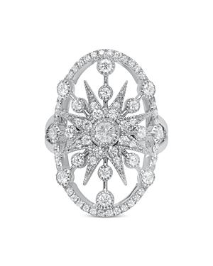 Colette Jewelry 18k White Gold Galaxia Diamond Openwork Serena Statement Ring
