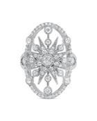 Colette Jewelry 18k White Gold Galaxia Diamond Openwork Serena Statement Ring