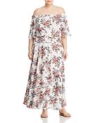 Glamorous Curvy Off-the-shoulder Floral Maxi Dress