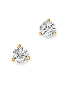 Bloomingdale's Certified Diamond Stud Earrings In 18k Yellow Gold Martini Setting, 0.33 Ct. T.w. - 100% Exclusive
