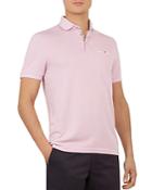 Ted Baker Frog Flat Knit Polynosic Regular Fit Polo Shirt