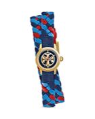 Tory Burch The Reva Leather Wrap Watch, 21mm