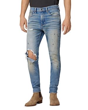 Hudson Zack Side Zip Skinny Fit Jeans In Visions