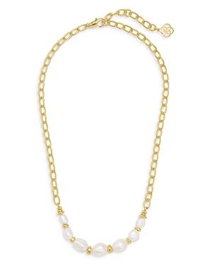 Kendra Scott Demi Cultured Baroque Pearl Statement Necklace, 16-19