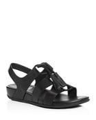 Fitflop Gladdie Perforated Lace Up Demi Wedge Sandals