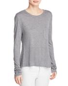 T By Alexander Wang Classic Cropped Long Sleeve Tee