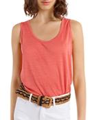 Gerard Darel Alae Sleeveless Linen Top