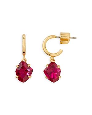 Kate Spade New York Treasure Trove Cubic Zirconia Charm Huggie Hoop Earrings