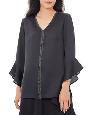 Misook Flutter Sleeve Blouse