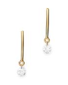 Aerodiamonds 18k Yellow Gold Solo Diamond Drop Earrings