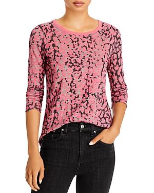 Atm Anthony Thomas Melillo Cotton Animal Print Top