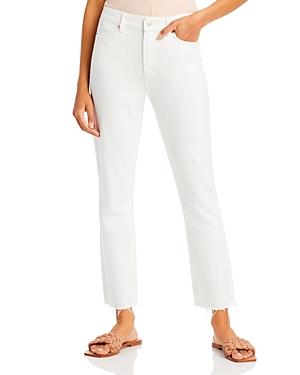 Paige Cindy Straight Jeans In Tonal Ecru