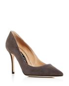 Sergio Rossi Women's Suede Pointed Toe Pumps
