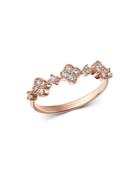 Bloomingdale's Diamond Clover Station Band Ring In 14k Rose Gold, 0.25 Ct. T.w. - 100% Exclusive