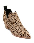 Dolce Vita Women's Sonni Leopard Print Calf Hair Ankle Booties