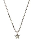 Allsaints Star Pendant Necklace In Sterling Silver, 24
