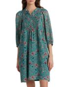 Gerard Darel Jia Smocked Floral Print Dress