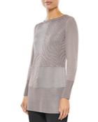 Misook Textured Knit Tunic Top