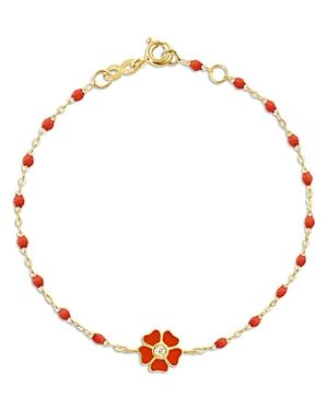 Gigi Clozeau 18k Yellow Gold Classic Gigi Voyage Flower Resin Bead Bracelet