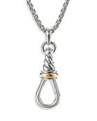 David Yurman 18k Yellow Gold And Sterling Silver Large Cable Amulet Grabber