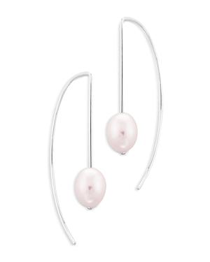Nancy B Freshwater Pearl Curved Threader Earrings