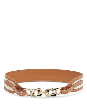 Sandro Women's Cornelie Toile Chain Accent Belt