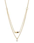 Nadri Pearlfection Cubic Zirconia Bar & Solitaire Layered Pendant Necklace, 16-18