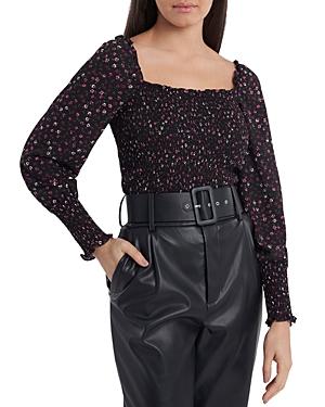 1.state Smocked Peasant Top