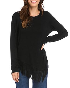 Karen Kane Fringe Hem Sweater