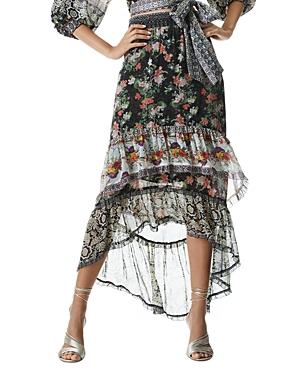 Alice And Olivia Caralie Ruffled Tiered Skirt