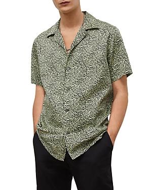 John Varvatos Danny Short Sleeve Regular Fit Camp Shirt