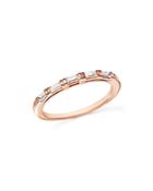 Diamond Baguette Stacking Band In 14k Rose Gold, .25 Ct. T.w.