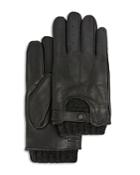 Ted Baker Knitted Ribbed Leather Gloves