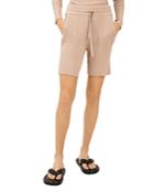 Derek Lam 10 Crosby Loli Ribbed Drawstring Shorts