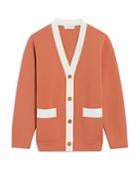 Sandro Deborah Contrast Trim Cardigan