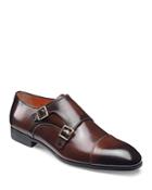 Santoni Men's Inca Double Buckle Dress Shoes