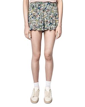 Zadig & Voltaire Sophie Floral Print Shorts