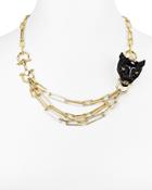 Alexis Bittar Crystal Encrusted Panther Chain Necklace, 20