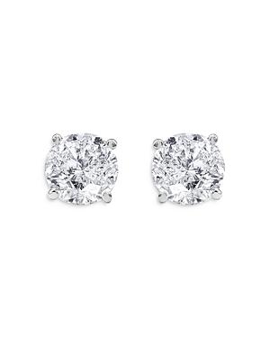 Unique Designs Diamond Solitaire Stud Earrings In 14k White Gold, 2.00 Ct. T.w. (65% Off) - Comparable Value $10,090