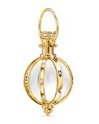Temple St. Clair 18k Yellow Gold Celestial Astrid Crystal & Diamond Amulet Pendant