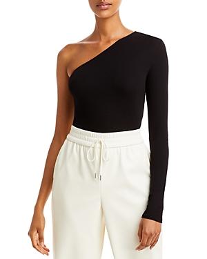 Enza Costa Ribbed One Shoulder Top