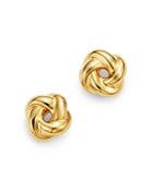Bloomingdale's Love Knot Stud Earrings In 14k Yellow Gold - 100% Exclusive