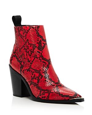 Kenneth Cole Women's West Side Snake-print Booties - 100% Exclusive