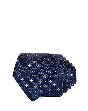 Hugo Geometric Grid Silk Skinny Tie
