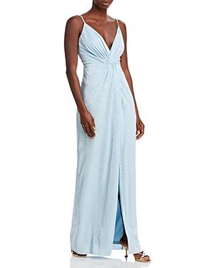 Aidan By Aidan Mattox Pleated Gown