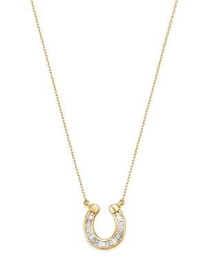 Adina Reyter 14k Yellow Gold Diamond Horseshoe Pendant Necklace, 16